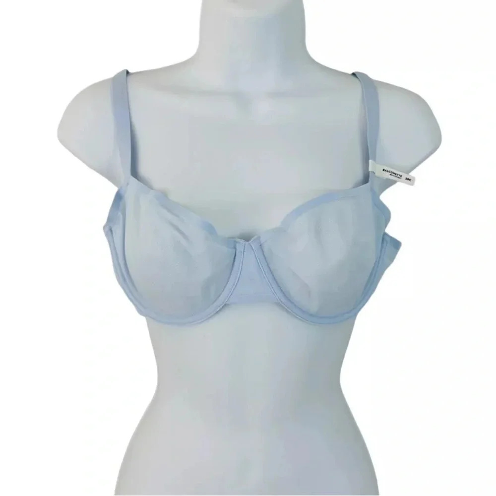 SMOOTHEZ By Aerie Balconette Lightly Lined Bra - Light Blue